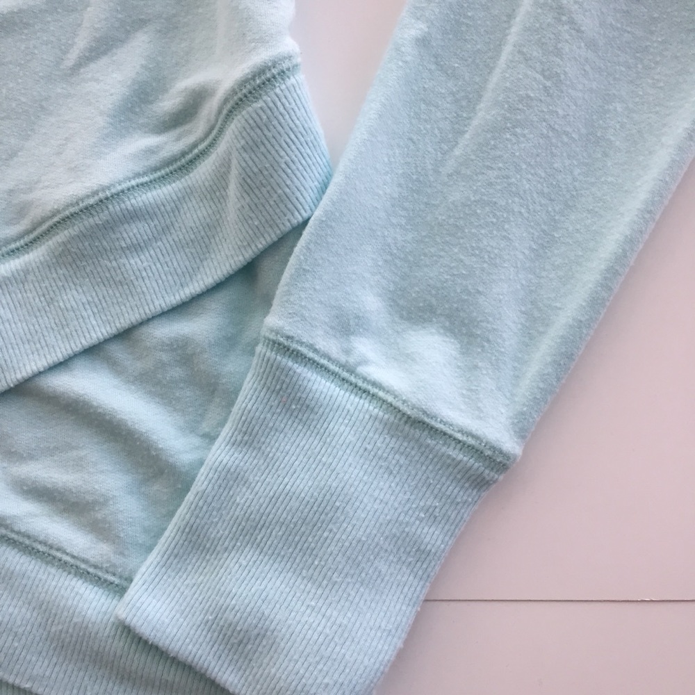 Athleta light blue cross cross hem long sleeve top - Picture 7 of 13